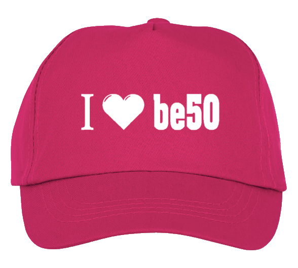 Casquette enfant rose - I love be50