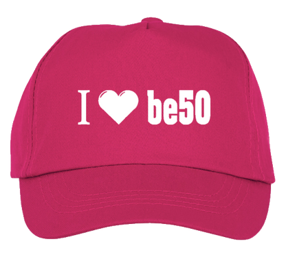 Casquette enfant rose - I love be50