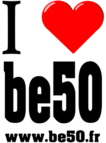 Tee-shirt blanc unisexe - série I love be50