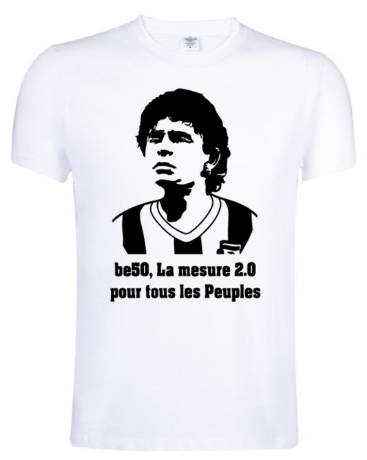 Maradona - Tee-shirt blanc unisexe